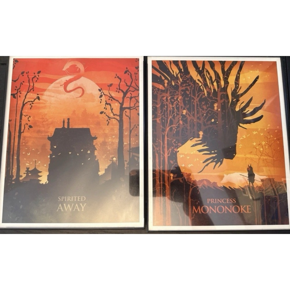 Studio Ghibli 10 Framed 8x10 Anime Posters Set - Picture 6 of 7